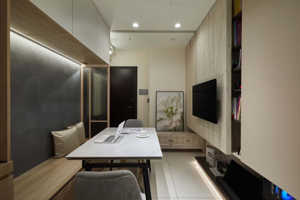 是茶几也是餐桌的空間，小宅設計，極限設計你的家～